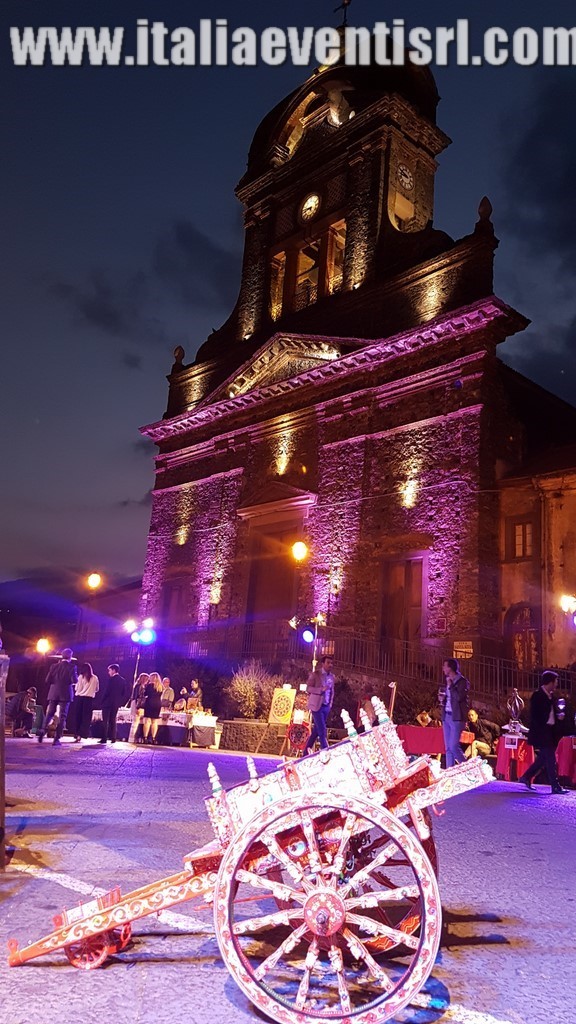 cena aziendale sicilia illuminazione architetturale ed audio